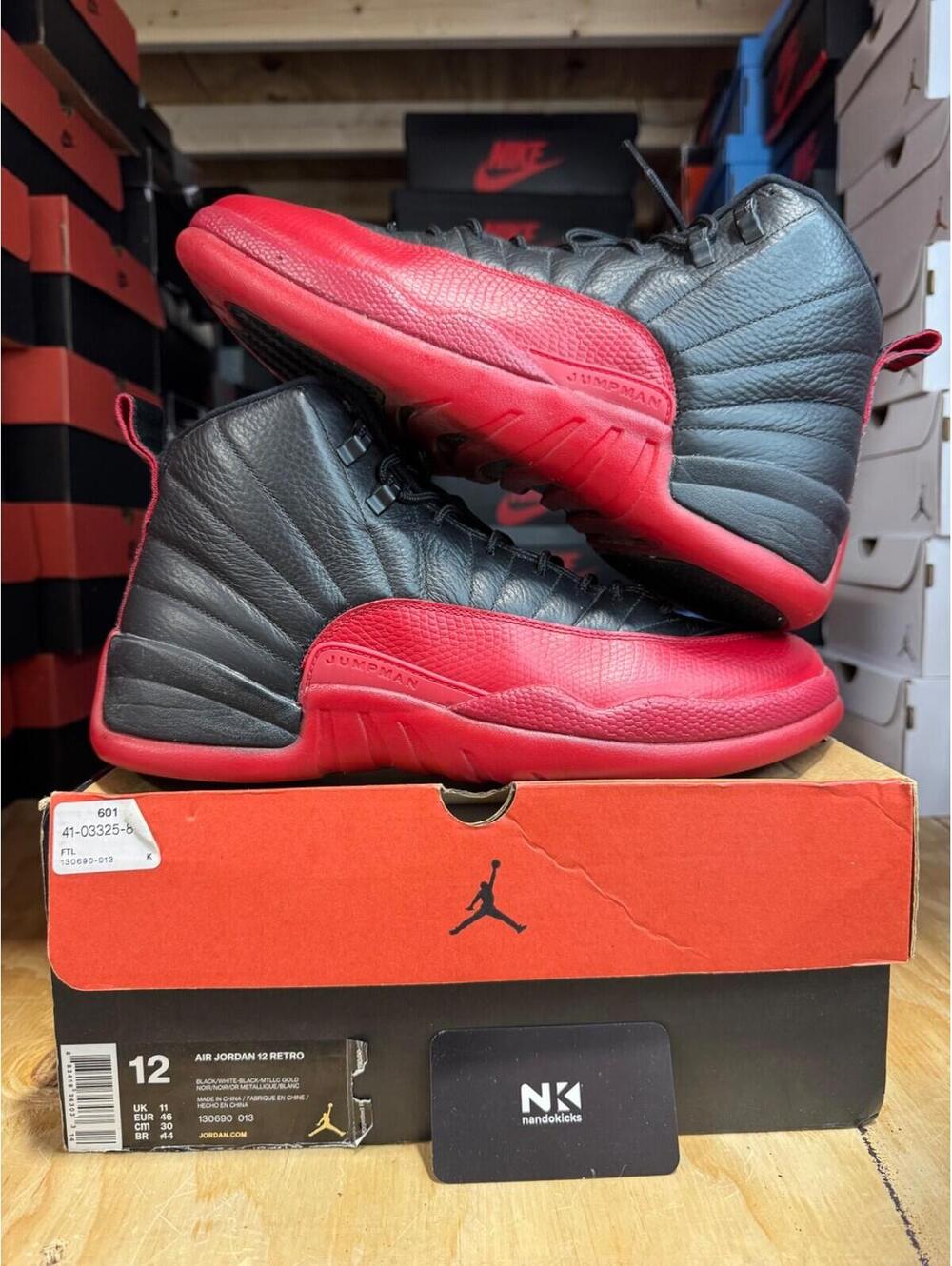 Air Jordan 12 Retro 'Flu Game' 2016 USED SZ 12